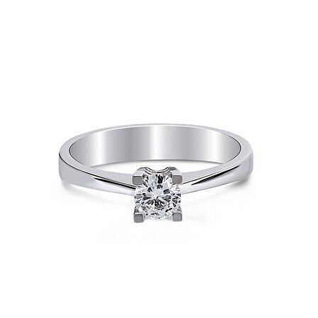 0,50Ct Pırlanta Tektaş Yüzük - 18K