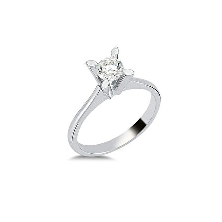 0.70ct Pırlanta Tektaş Yüzük - 18K