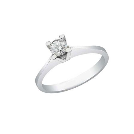 0,50Ct Pırlanta Tektaş Yüzük-18k