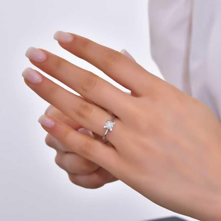 0.41ct Pırlanta Tektaş Yüzük - 14K