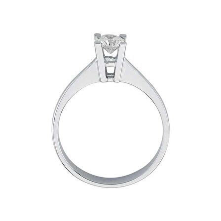 0.24Ct Pırlanta Tektaş Yüzük - 18K