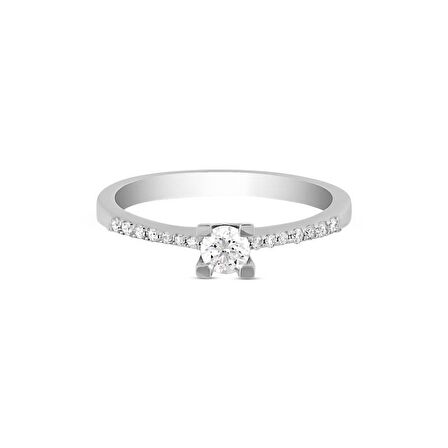 0.40ct Pırlanta Tektaş Yüzük-18k