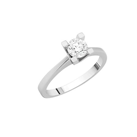0,50Ct Pırlanta Tektaş Yüzük-14k
