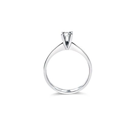 0.18ct Tektaş Pırlanta Yüzük-14K