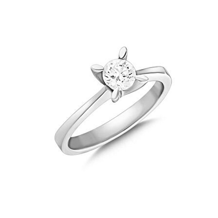 0,50Ct Pırlanta Tektaş Yüzük-14k