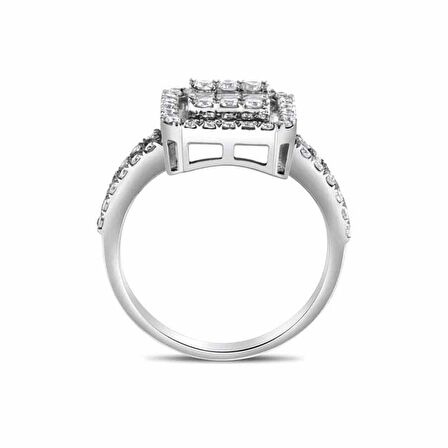 1.13ct Pırlanta Baget Yüzük