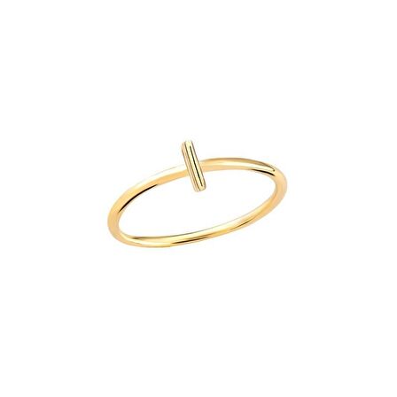 14 Ayar Altın I Harfli Yüzük