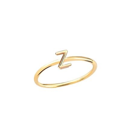 14 Ayar Altın Z Harfli Yüzük