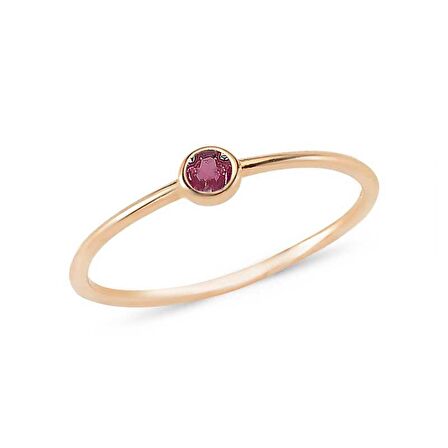 14 Ayar Altın Renkli Taşlı Eklem Yüzük