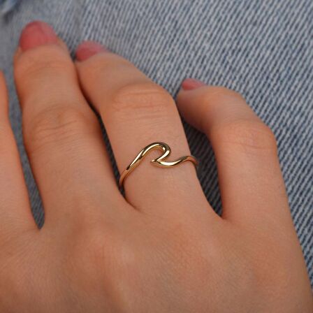 14 Ayar Altın Minimal Eklem Yüzük