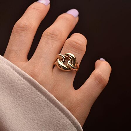 14 Ayar Sade Altın Yüzük