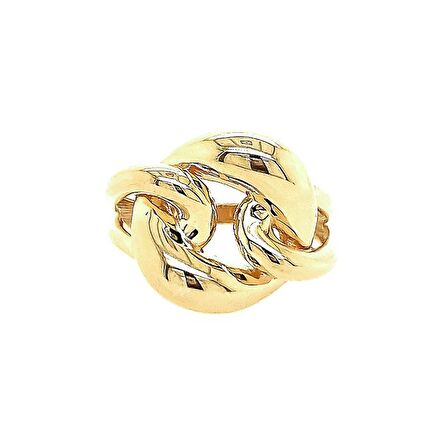 14 Ayar Sade Altın Yüzük