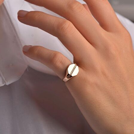 Pırlanta Geometrik Yüzük