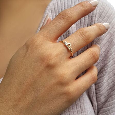 14 Ayar Altın Terazi Burç Yüzük