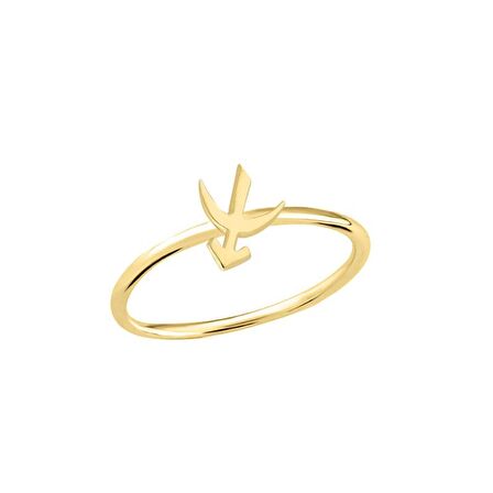 14 Ayar Altın Yay Burç Yüzük