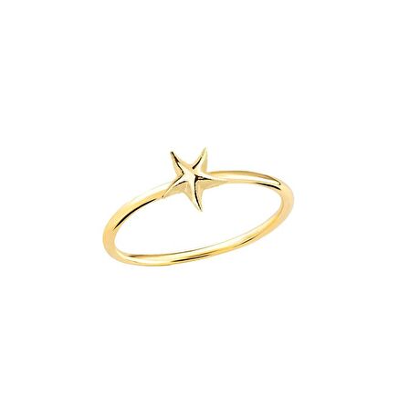 14 Ayar Altın Deniz Yıldızı Yüzük