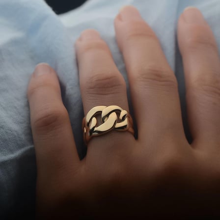 14k Sade Altın Halka Gurmet Yüzük