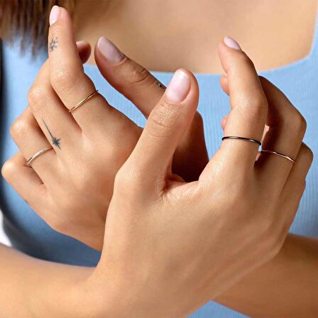 14k Sade Altın Aldante Tel Yüzük