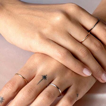 14k Sade Altın Aldante Tel Yüzük