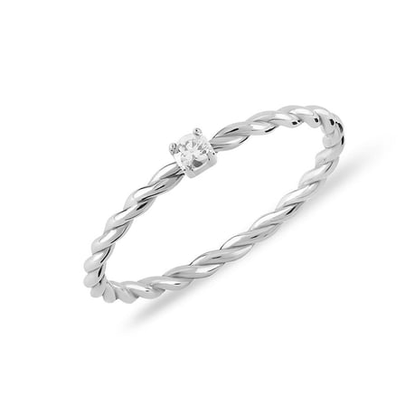 14k Altın Forte Mini Burgu Yüzük