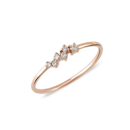 14k Snow Queen Taşlı Altın Yüzük
