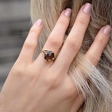 14 Ayar Altın Doğal Taşlı Yüzük