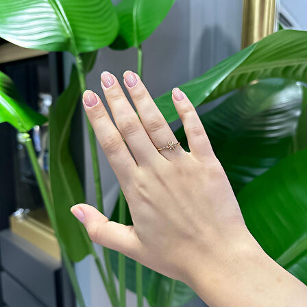 14k Altın Çiçek Yüzük