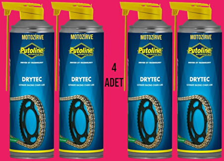 Putoline Drytec Race Yarış Zincir Yağı 500 ml (4 Adet)