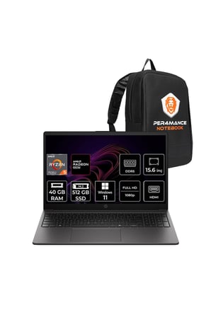 255R G10 Ryzen 5 7535U 40GB 512GB SSD 15.6" FHD W11H Dizüstü Bilgisayar & PER4 Çanta