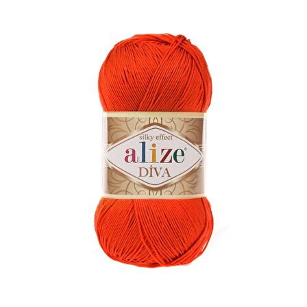 Alize Diva El Örgü İpi (5 Li Paket) - 37-Oranj