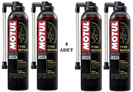 Motul P3 Tyre Repair Lastik Tamir Spreyi 300 ml (4 Adet)