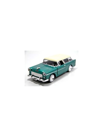 Motomax Yeşil 1955 Chevy Bel Air Chevrolet Nomad 1/24 Die Cast Model Araç
