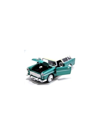 Motomax Yeşil 1955 Chevy Bel Air Chevrolet Nomad 1/24 Die Cast Model Araç