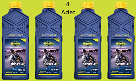 Putoline Sport 4R 15w-50 N-Tech Yarı Sentetik Motor Yağı 1 Litre (4 Adet)