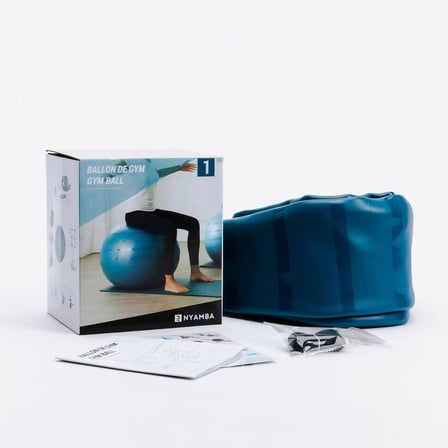 DOMYOS Gym/Pilates Topu - 1 Numara - 55 cm - Mavi
