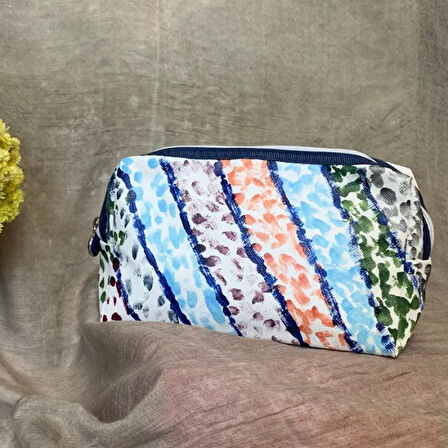 Uretti - Esra 5324 El Yapımı Boyama Makyaj Çantası