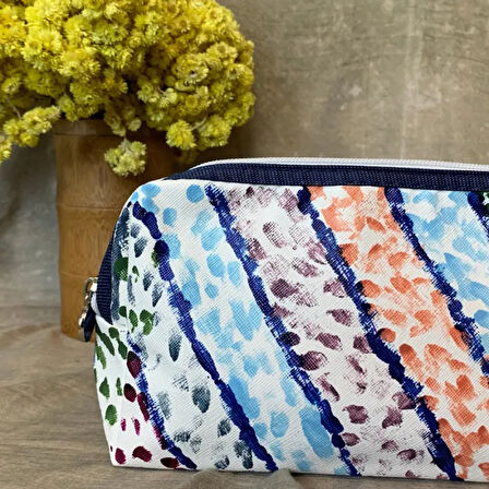 Uretti - Esra 5324 El Yapımı Boyama Makyaj Çantası