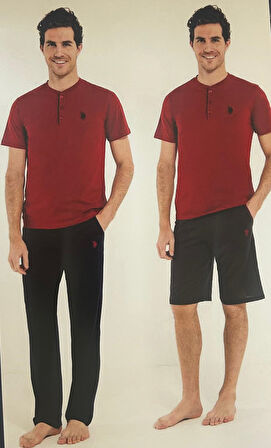 POLO 3 PARÇA HEDİYELİK SET 12005 BURGUNDY-BORDO