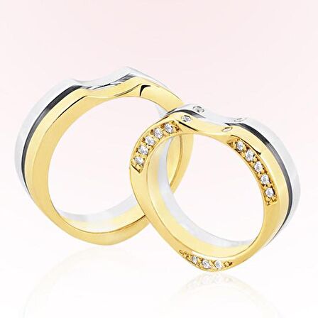 Kalp Model Altın Alyans 3002