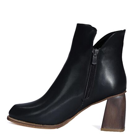 Kalın Topuklu Kadın Siyah Bot