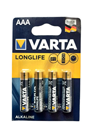 Kalem Pil 4'lü (3 Paket 12 Adet) Aaa Longlife Alkalin 1,5 V Lr03 Lr03