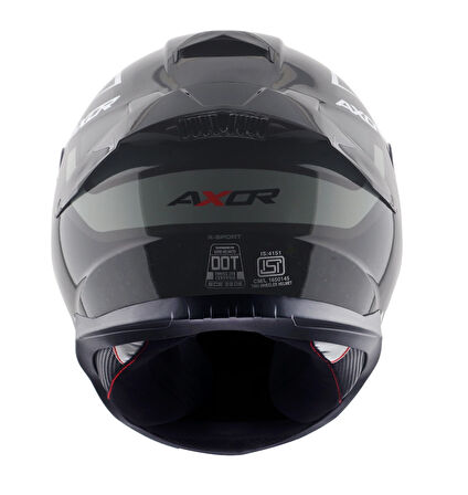Axor Saber X Sports Motosiklet Kask Black Orange  MAT