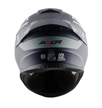 Axor Saber X Sports Motosiklet Kask Black Blue  MAT