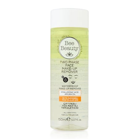 2 ADET Bee Beauty Çift Fazlı Yüz Makyaj Temizleyicisi 150 ml