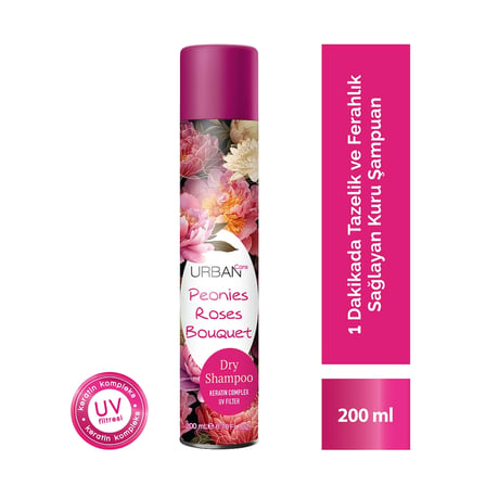 2 ADET Urban Care Peonies Roses Bouquet Hacimlendirici Kuru Şampuan 200 ml
