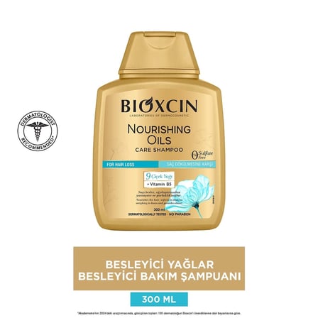 2 ADET Bioxcin Besleyici Yağlar Saç Bakım Şampuanı 300 ml