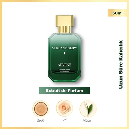 2 ADET Aryene Verdant Glow Debut Extrait de Parfum Kadın Parfümü 50 ml