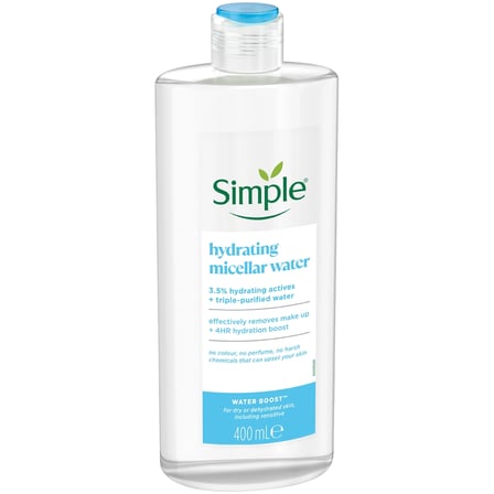 3 ADET Simple Water Boost Micellar Makyaj Temizleme Suyu 400 ml