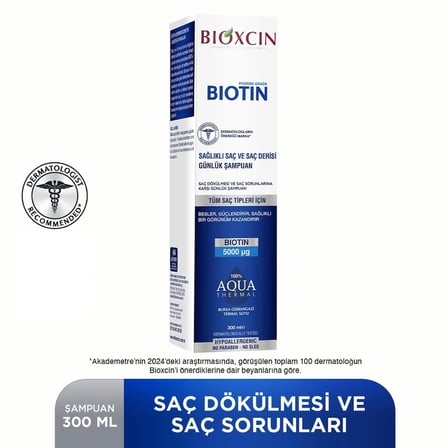 3 ADET Bioxcin Biotin Şampuan 300 ml