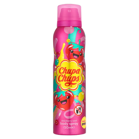 3 ADET Chupa Chups Strawberry Swirl Kadın Deodorant Body Sprey 150 ml